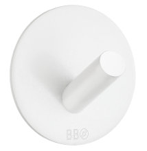 Enkel krok selvklebende Ø48 mm - hvit